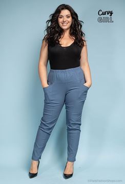 Picture of PLUS SIZE HIGHLY STRETCH PULL UP TROUSERS
